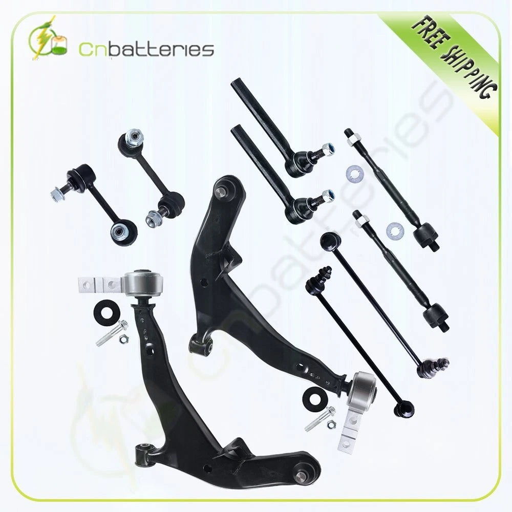10pc Inner & Outer Tie Rod Ends for Nissan Murano (2003–2004)