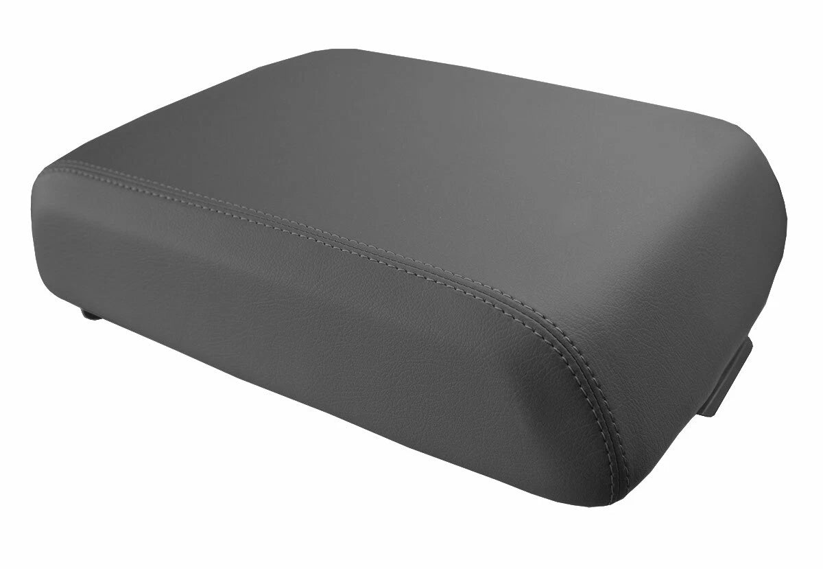 Leather Console Lid Pull Over Seat Cover for Ford F250 (1999–2010) Gray