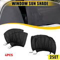 Set of 4 Window Car Screen Covers for Universal Fit (Nylon Mesh)