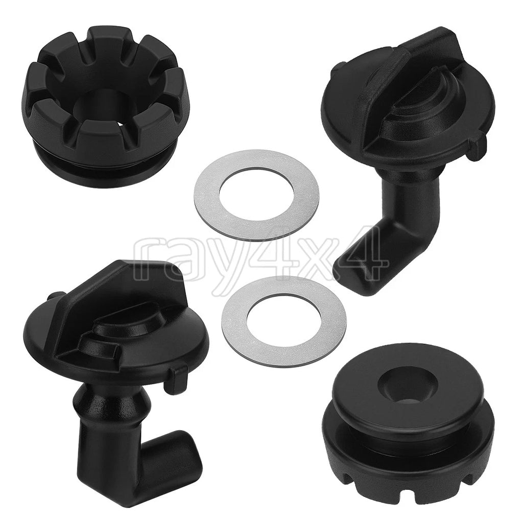 2X Hood Latch Toggles & Grommet Washer for Polaris RZR 800 (2008–2014)