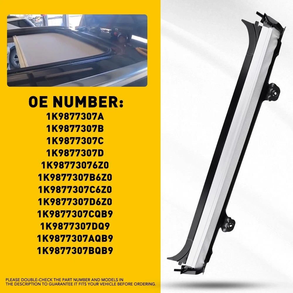 Sunroof Sunshade Cover for Audi Q5 (2009–2017) Gray