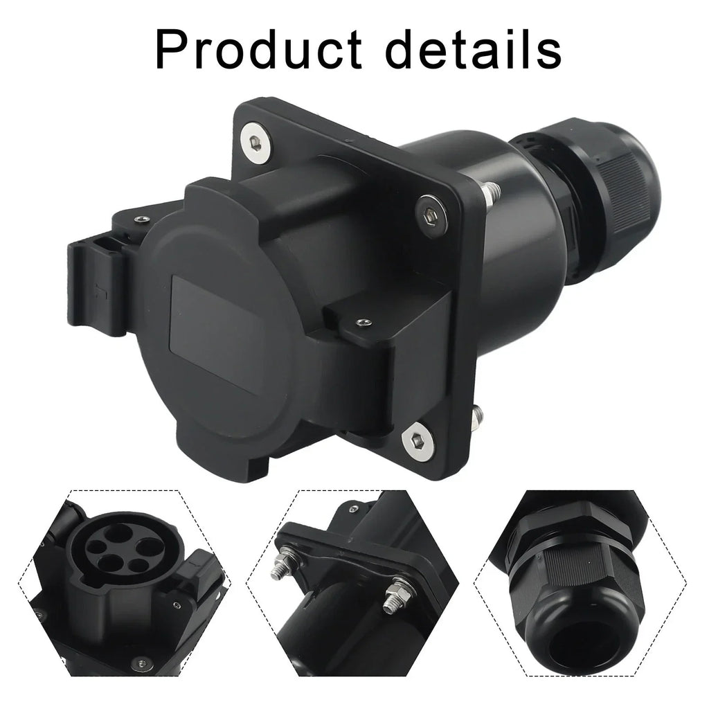 Inlet / 32A / J1772 Connector for EV