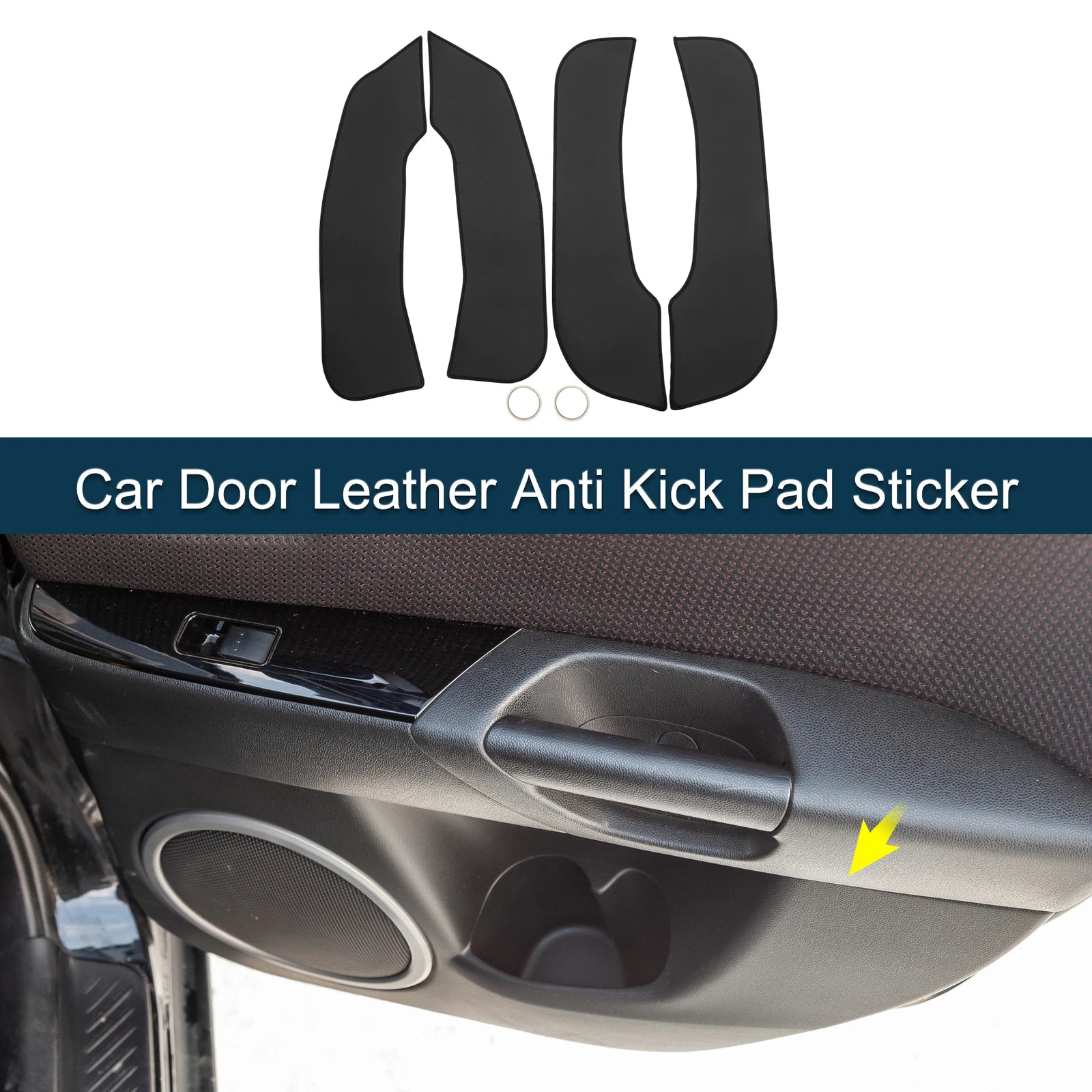 Car Door Leather Anti Kick Pad Sticker for BMW 6 Series GT (2018–2023)