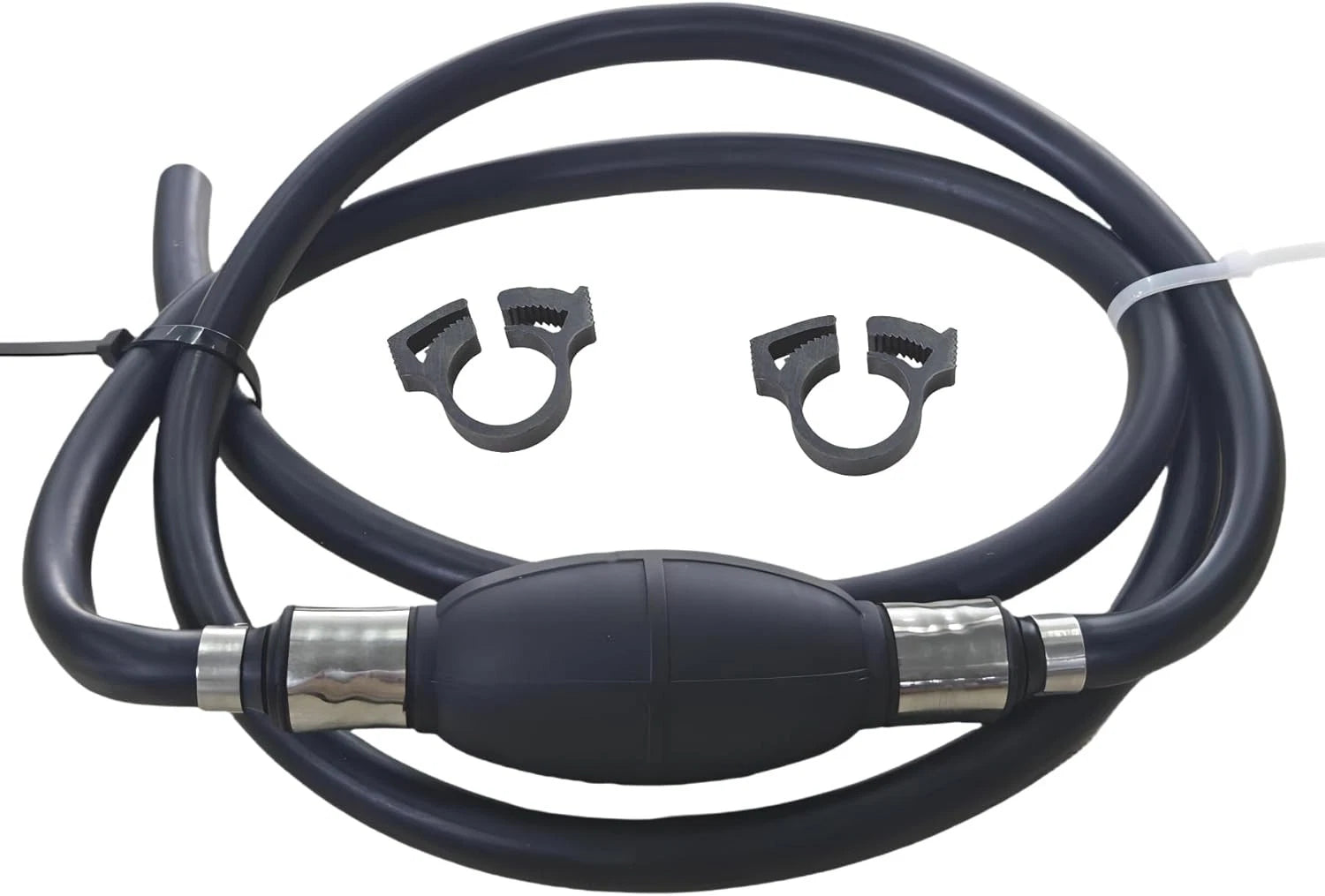 Fuel Hose Line with Primer Bulb & Hose Clamp for Universal Outboard Motors