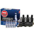 Denso COP Ignition Coil & NGK 6 Iridium IX Spark Plugs Kit for Ford Mazda