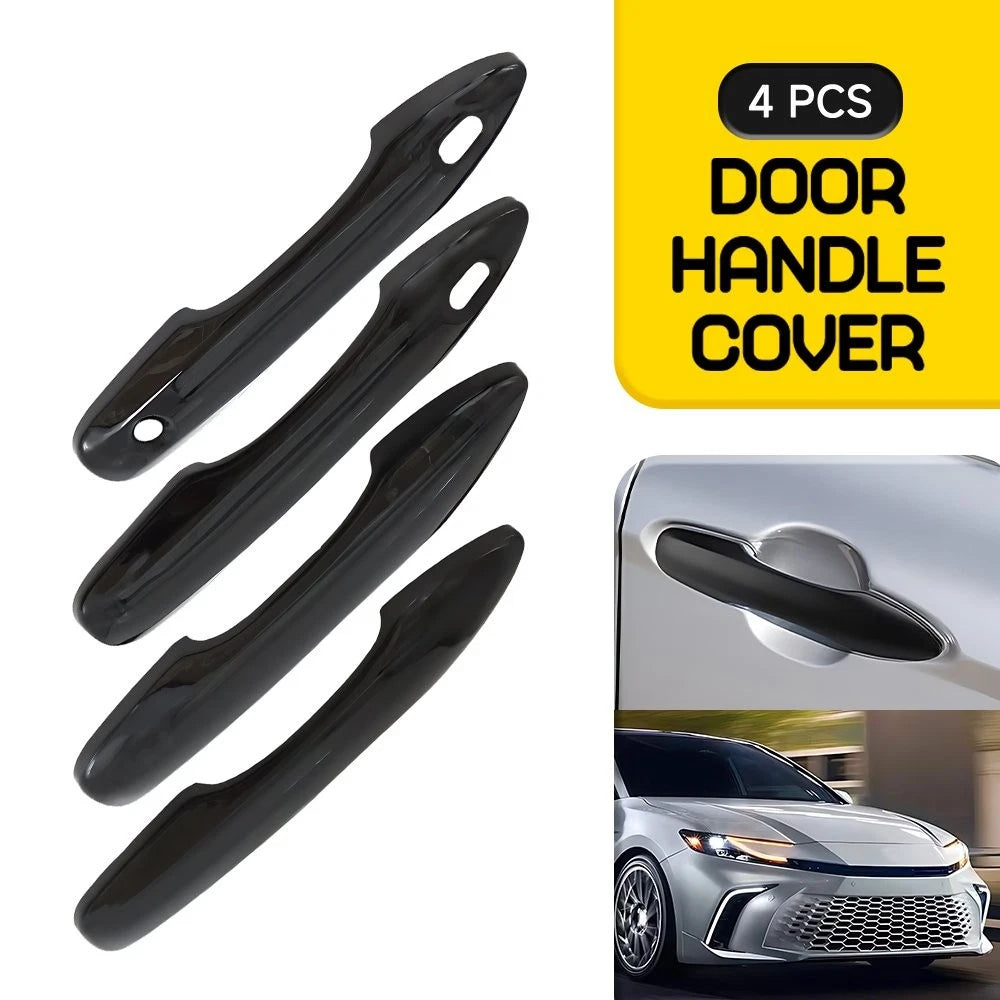 4X Door Handle Cover Trim for Toyota Camry (2018–2025) Black EV