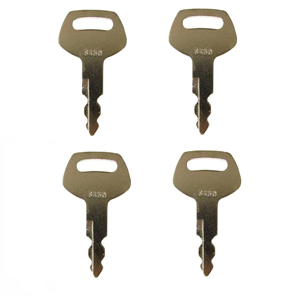Set of 4 Ignition Switch Keys for Case, Linkbelt, JCB, Sumitomo