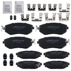 Set of 4 Ceramic Brake Pads for Subaru Crosstrek (2016–2017)/Forester (2011–2018)