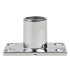Marine Handrail Base Fitting for Boat Safety Support (Rectangular Tube)
