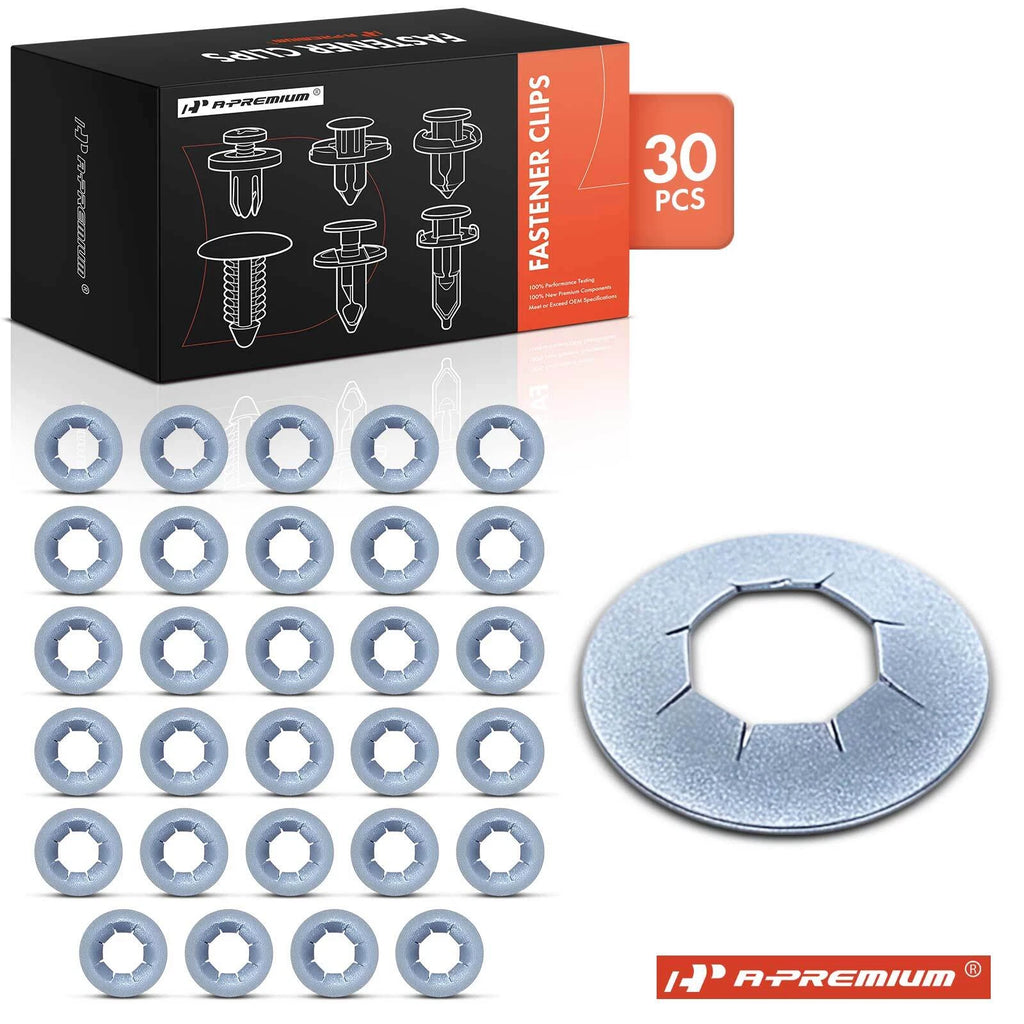 30x Retainer Clips for Ford (6.35mm Stud, 13.49mm Outer Diameter)