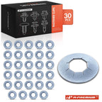 30x Retainer Clips for Ford (6.35mm Stud, 13.49mm Outer Diameter)