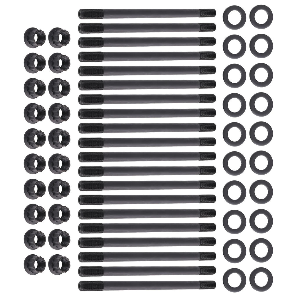 Head Stud Kit with 12-Point Nuts and Washers for Ford F250 F350 (2003-2007)