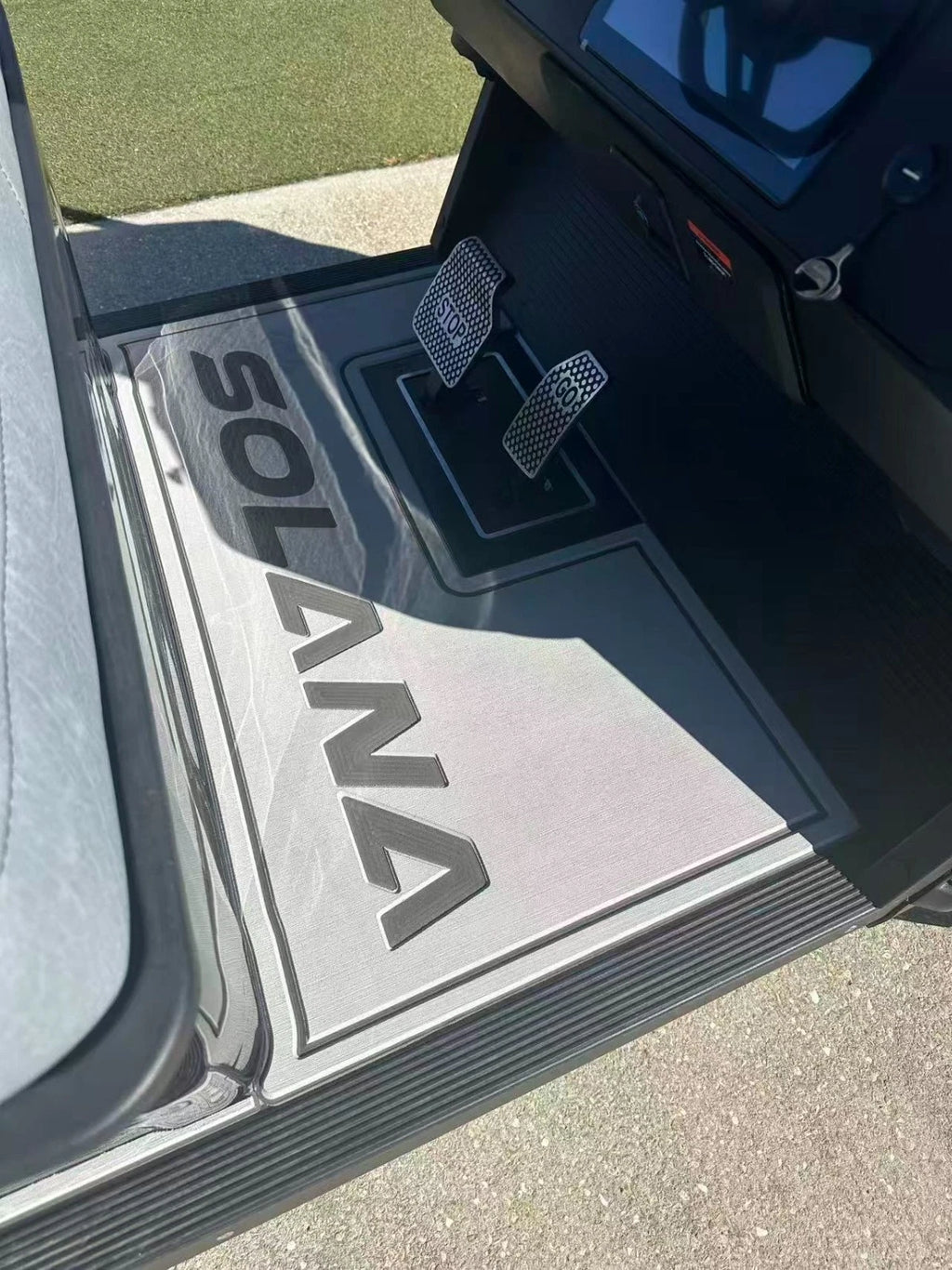 Custom Fit Full Coverage Non-Slip Floor Mat for Solana XA 4P Golf Cart