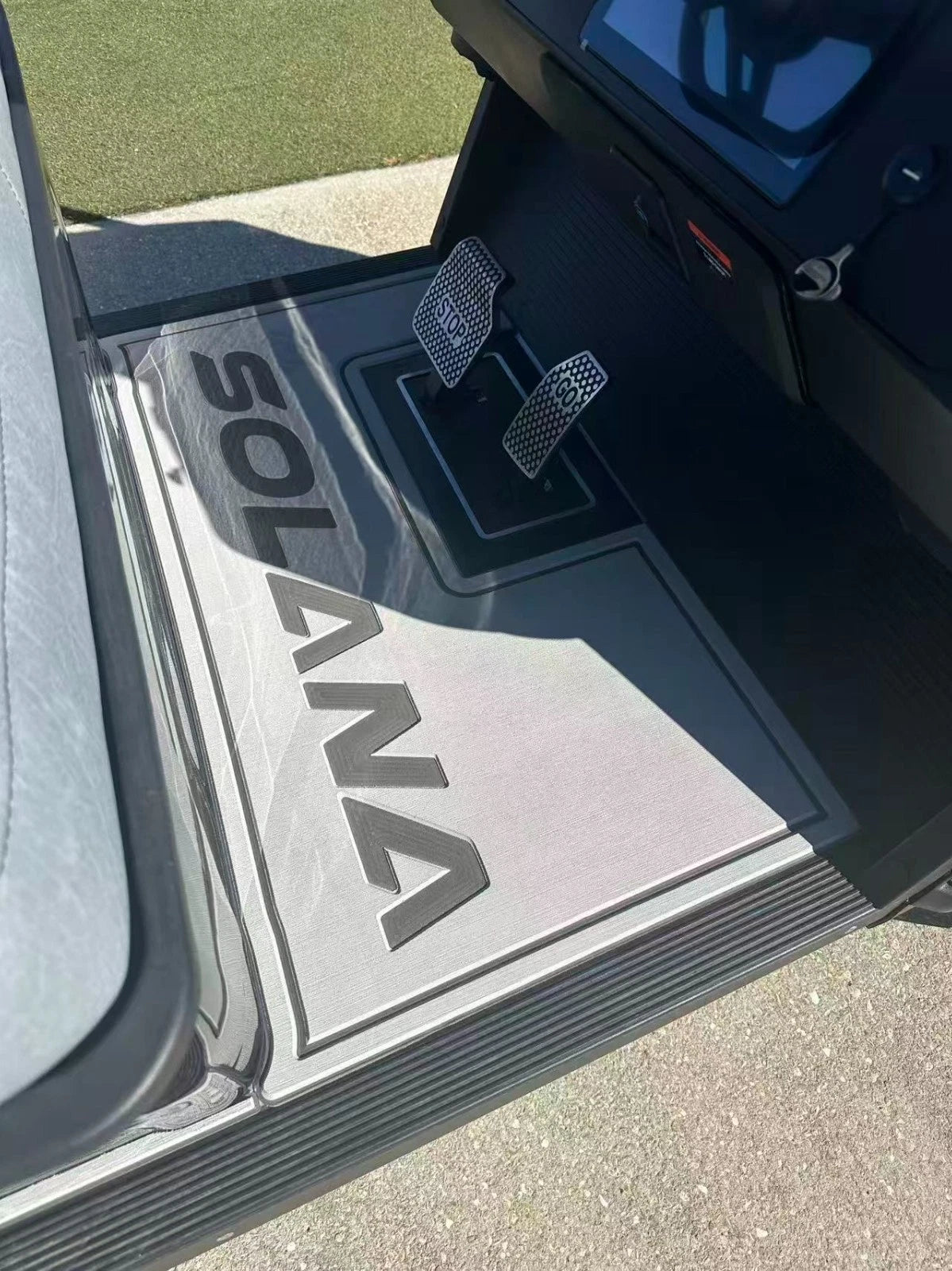 Custom Fit Full Coverage Non-Slip Floor Mat for Solana XA 4P Golf Cart
