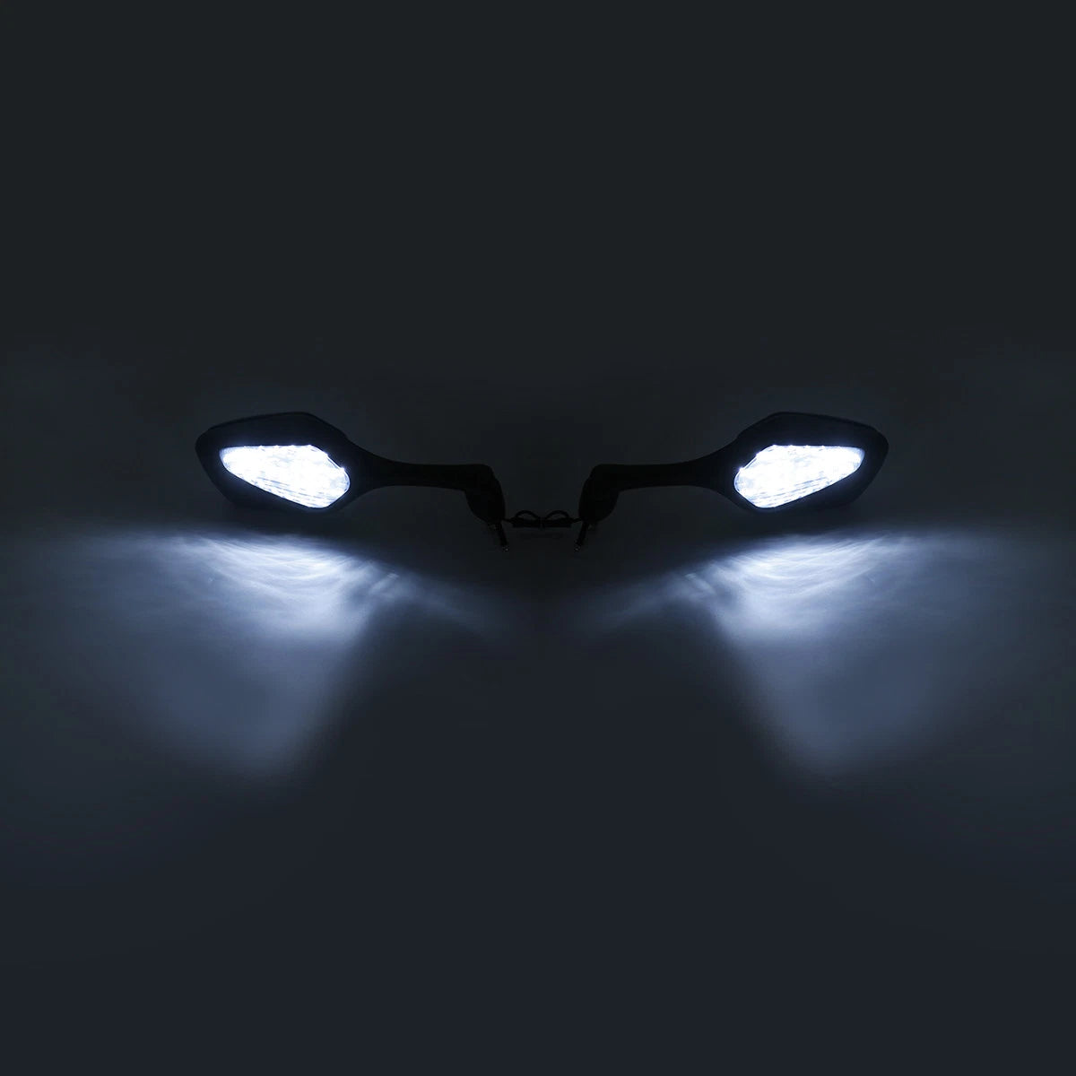 Black Rear View Mirrors with LED Turn Signal for Honda CBR1000RR (2008–2016)
