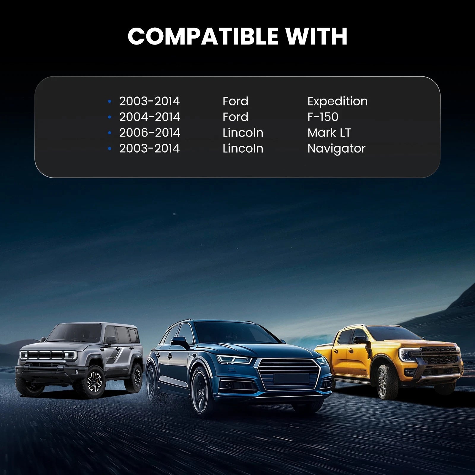 Set of 4 Hub Centric Wheel Spacers for F150 Lincoln Navigator (2004–2023)