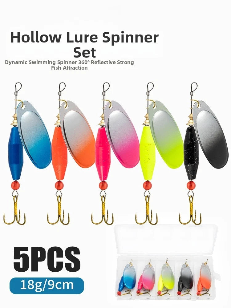 5 Piece Fishing Lure Set for Optimal Swimming Posture