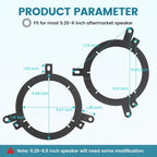 Set of 2 Door Speaker Mounting Brackets for Dodge Durango Challenger