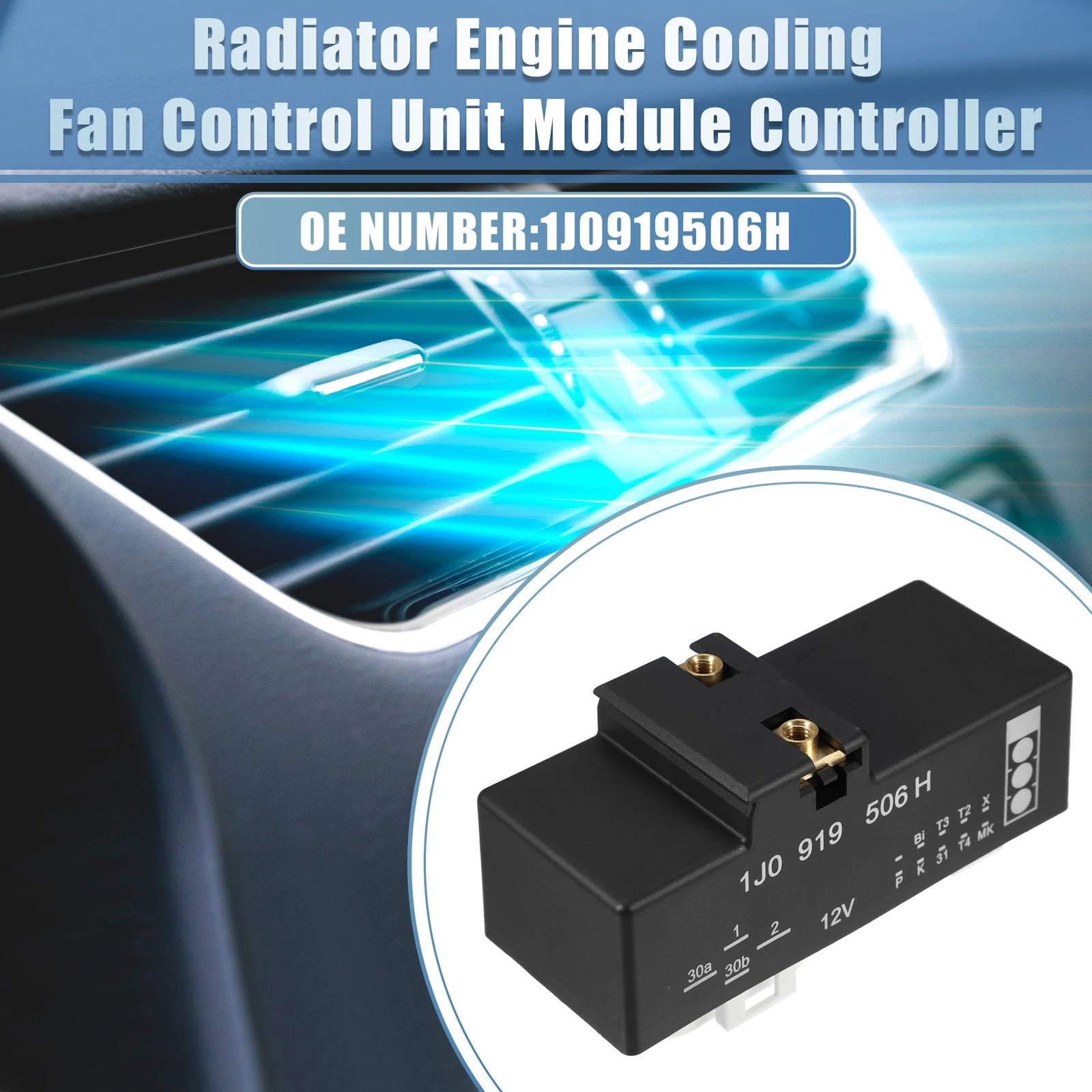 Radiator Fan Control Module for VW Golf Jetta Audi TT (1999) 1J0919506H