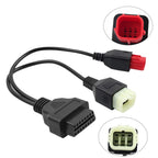 OBD2 Diagnostics Connector Cable 6pin for Honda Kawasaki (Motorcycle)