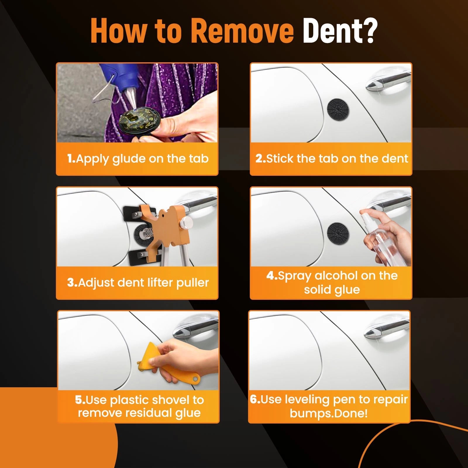 Paintless Dent Repair Tool Kit for Car (45-Piece, 2010–2024)