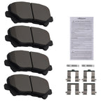 Set of 4 Rear Ceramic Brake Pads for Acura MDX (2007–2013), ZDX (2010–2013) D1281