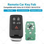 Remote Car Key Fob Entry KR55WK49264 for Volvo XC60 (2010–2017) / XC70 (2008–2016)