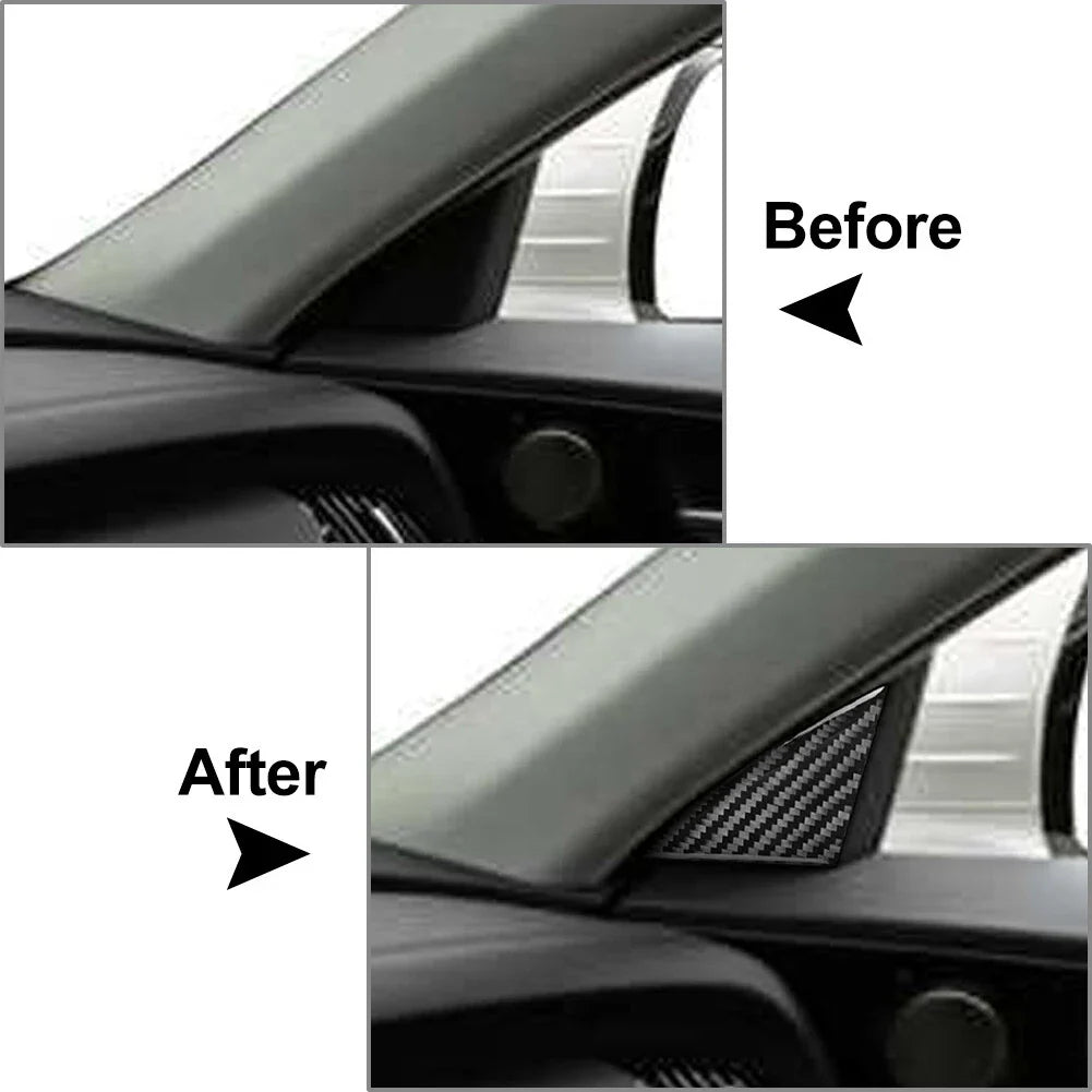A Pillar Panel Triangle Cover Trim for Kia Stinger (2018-2023) Black
