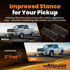 3" Lowering Drop Coil Springs Kit for Chevrolet Silverado GMC Sierra C1500 (1988–1998)