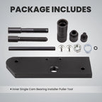 Inner Single Cam Bearing Puller Installer Tool Kit for Harley Davidson (1987-2019)