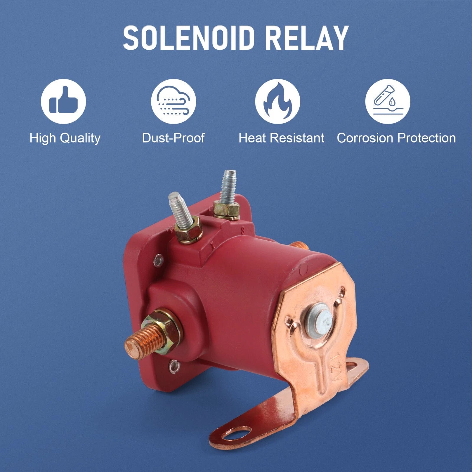 12V Heavy Duty Solenoid Relay for Ford (Fits Various Models)