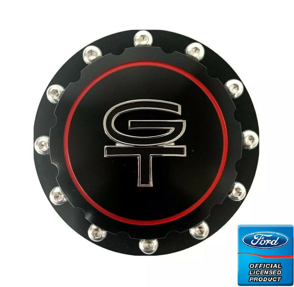 Gas Cap Replacement with GT Emblem for 1964-1973 Ford Mustang Billet