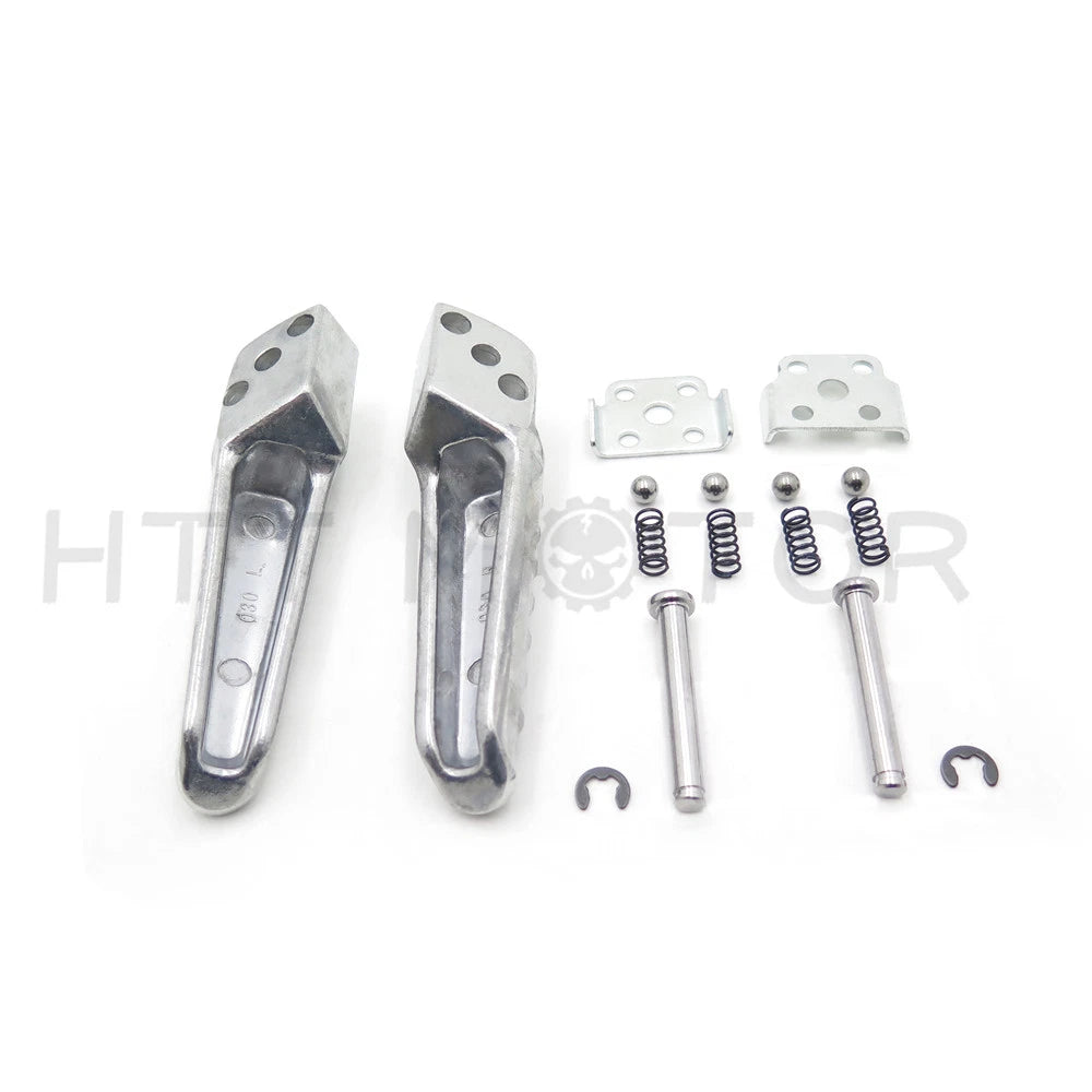 Silver Rear Foot Pegs for Kawasaki ZX-6R ZX-10R ZX-9R Z1000 (2000–2023)