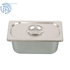 Set of 6 Stainless Steel Hotel Pans 1/3 6" Deep Non-Stick