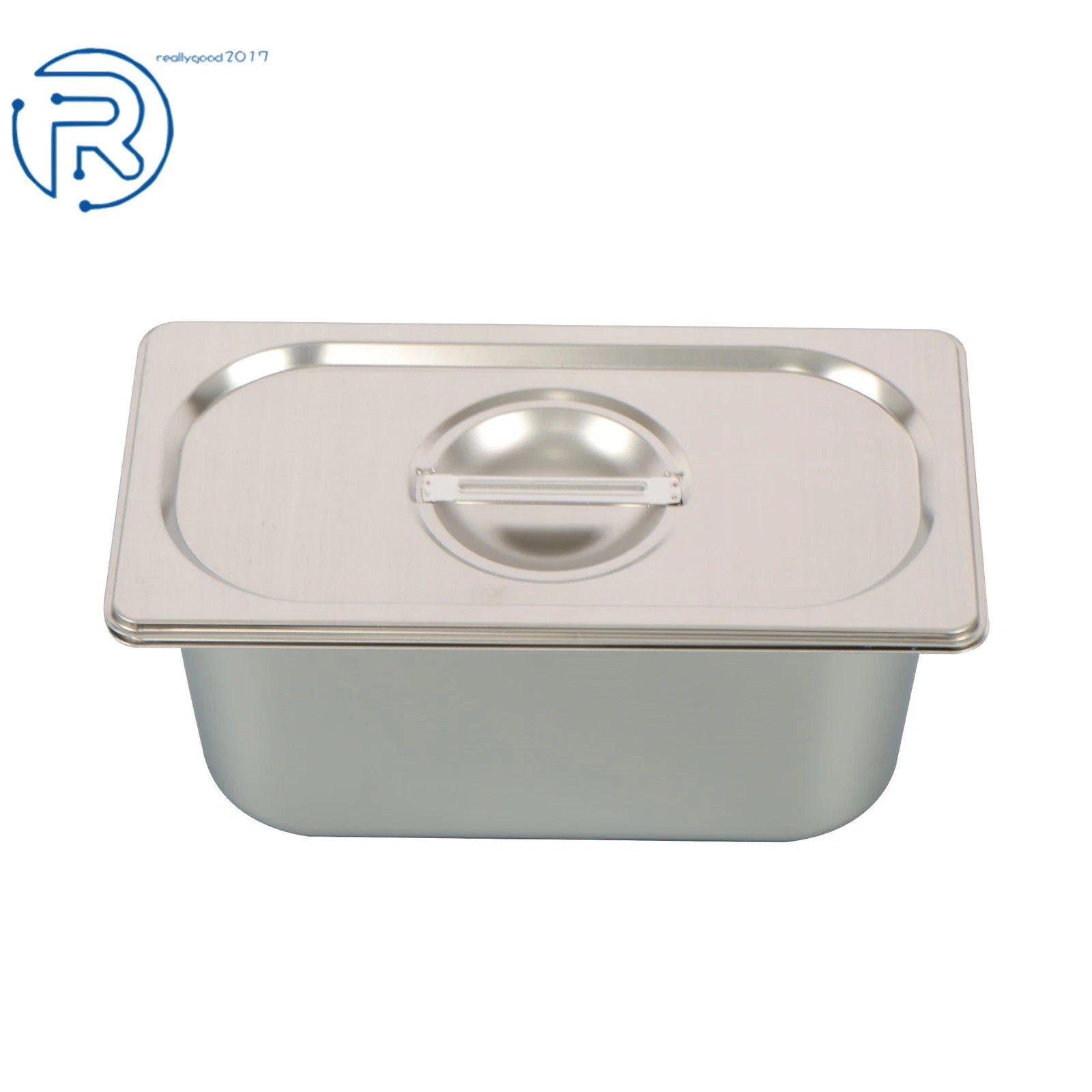 Set of 6 Stainless Steel Hotel Pans 1/3 6" Deep Non-Stick