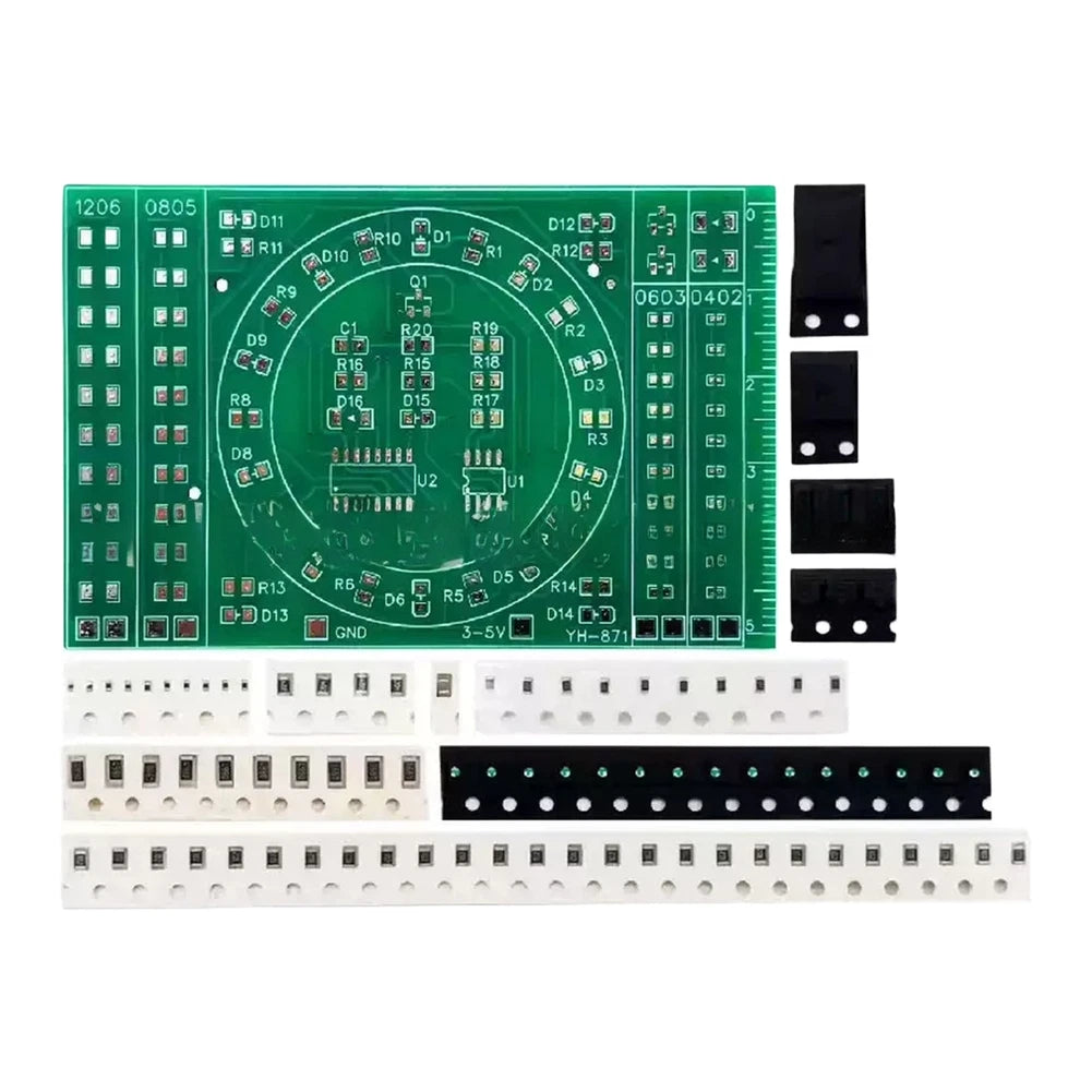 SMD Soldering Practice PCB Kit for Beginners - 1206, 0805, 0603 Components