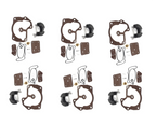 6-Pack Carburetor Repair Kit for Johnson Evinrude V6 Looper (18-7248, 439079, 439078)