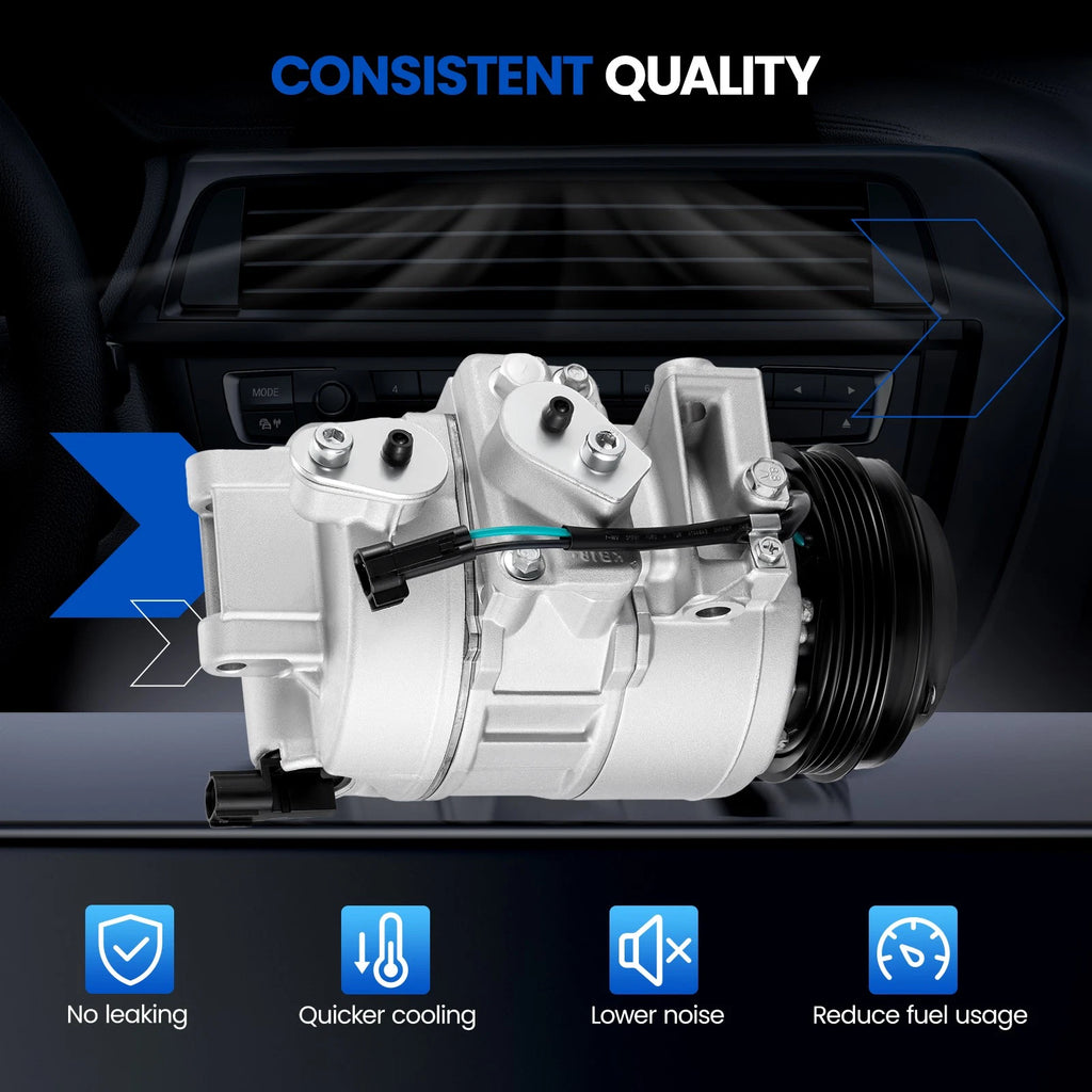 A/C Compressor with Clutch for Ford Fusion (2013–2020) 2.0L 2.5L 1.6L