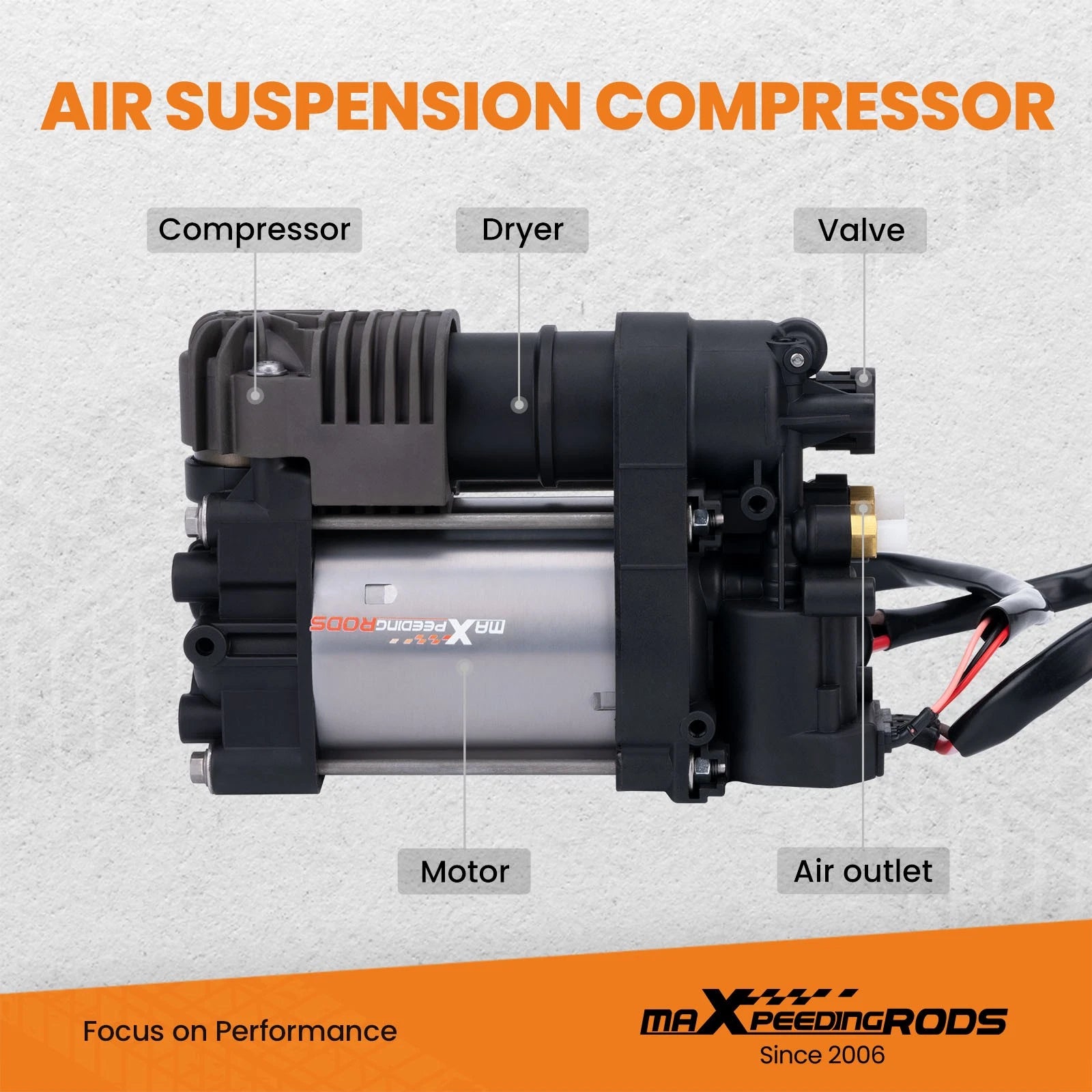 Air Ride Suspension Compressor Pump for Porsche Cayenne (2011-2018)