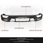 Front Bumper Face Bar for Ford F-150 (2021–2023) - Black, w/o Park Assist Holes