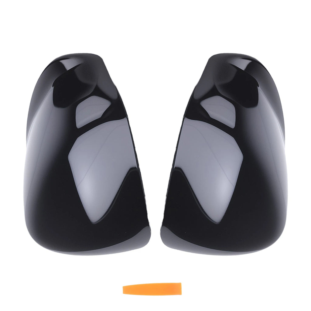 Set of 2 Side Mirror Cover Caps for Honda Accord (2008–2013) Black ABS