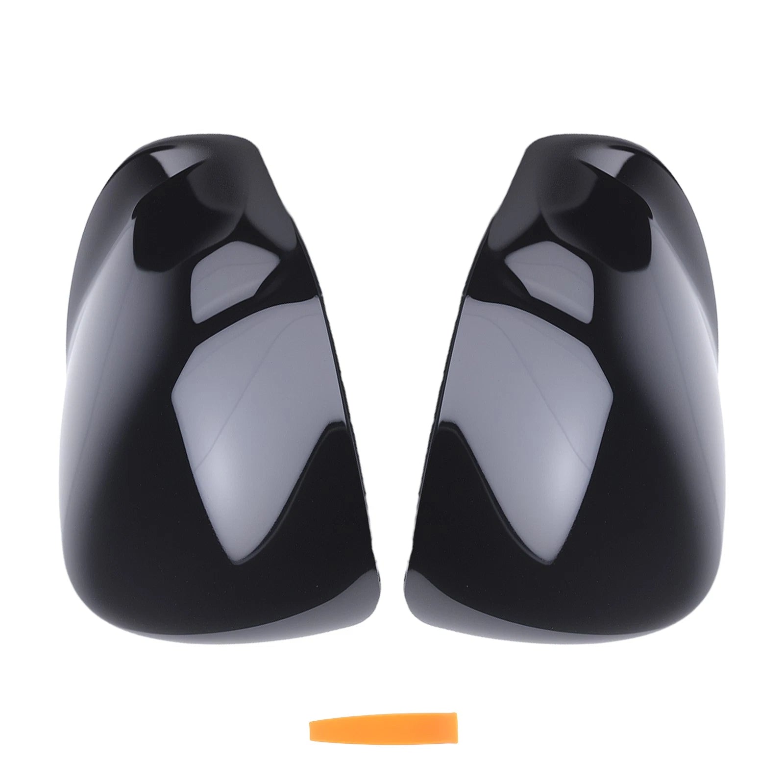 Set of 2 Side Mirror Cover Caps for Honda Accord (2008–2013) Black ABS