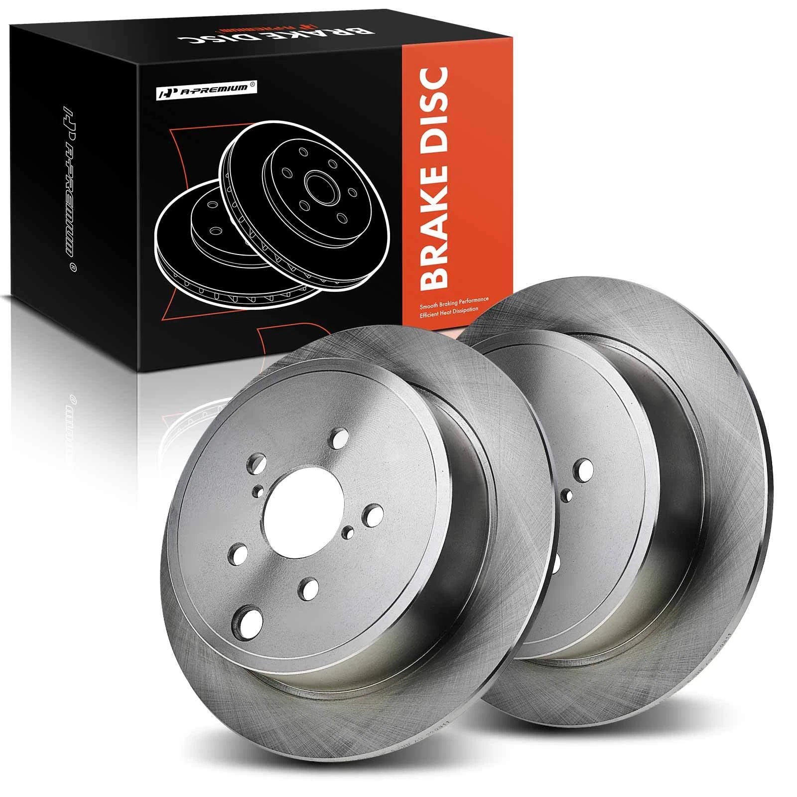 Set of 2 Rear Disc Brake Rotors for Subaru BRZ Forester Legacy Impreza