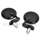 Bar End Rearview Side Mirrors for Bobber Cafe Racer (7/8")
