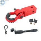 2X Red D-Ring Shackles for Heavy-Duty Towing