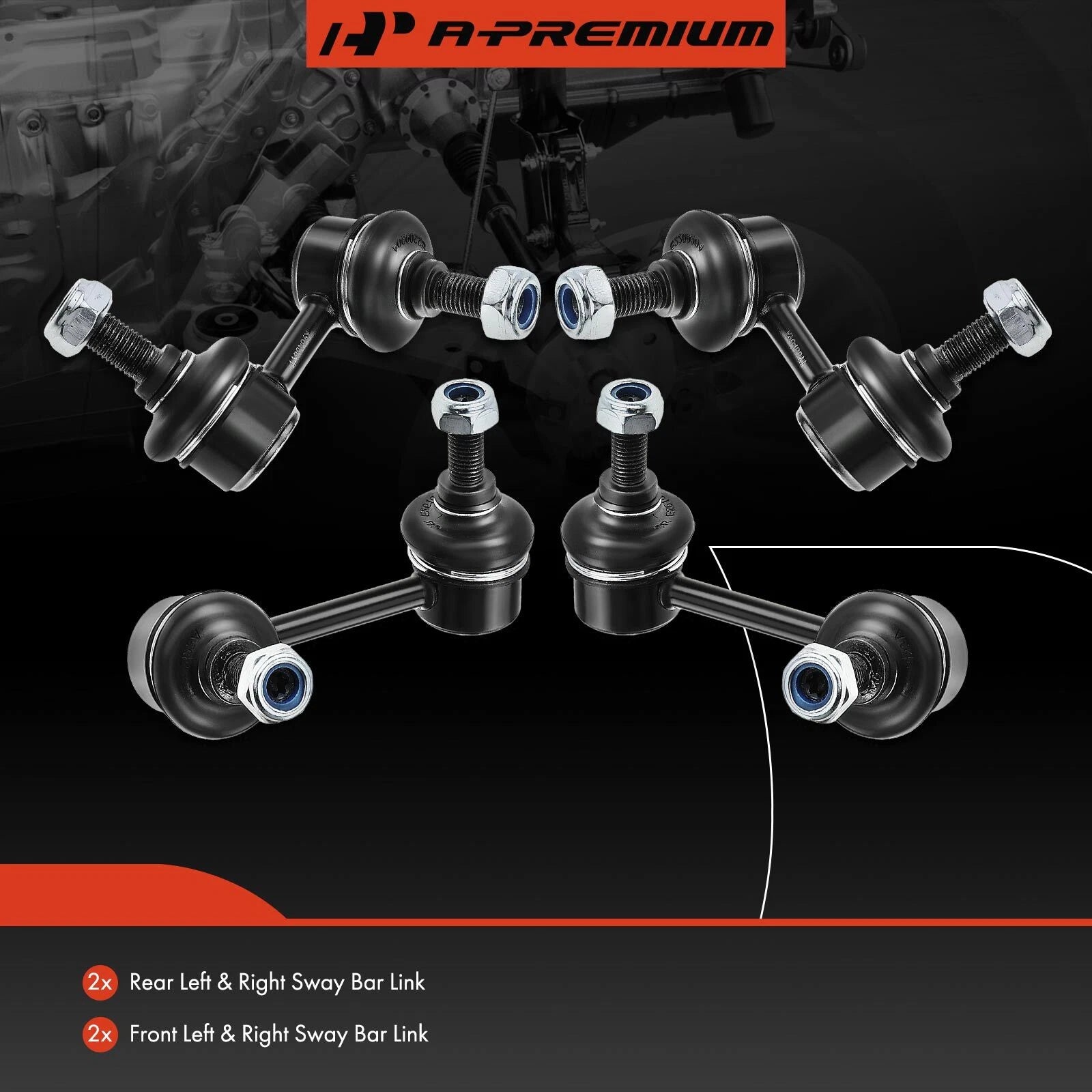 Set of 4 Sway Bar Links for Honda Element (2003-2011)