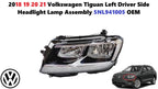 Driver Side Halogen Headlight w/ LED DRL for Volkswagen Tiguan (2018–2021) 5NL941005