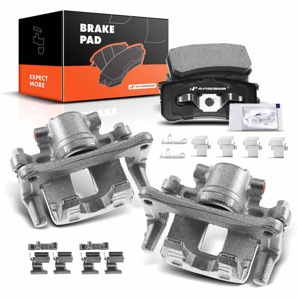 6X Rear Brake Caliper and Pad for Chrysler 200 Dodge Avenger Caliber (2011–2014)