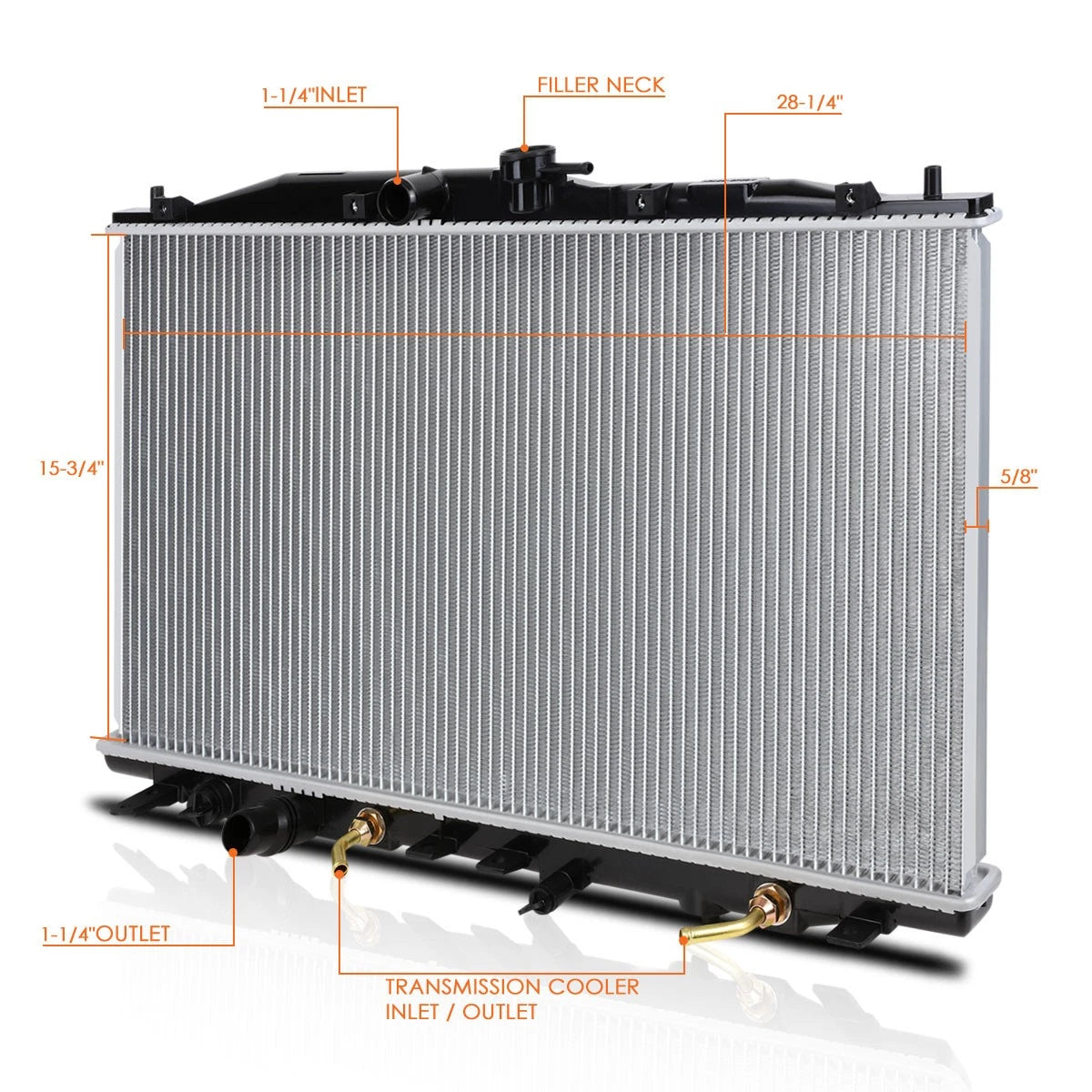 Aluminum Core Radiator for Acura TSX (2004–2005) DPI-2680