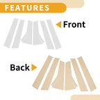 Set of 6 Door Pillar Window Trim for Honda Fit (2013–2019) Chrome